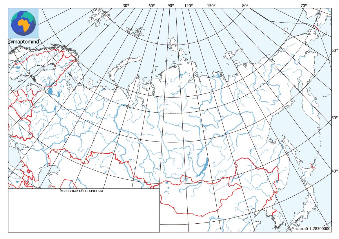 Контурная карта России с новыми регионами Maptomind_0.6744055140550445